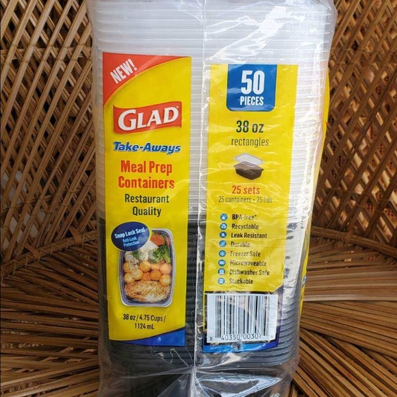 Glad Dining Glad Takeaways Meal Prep Containers 25 Set Poshmark